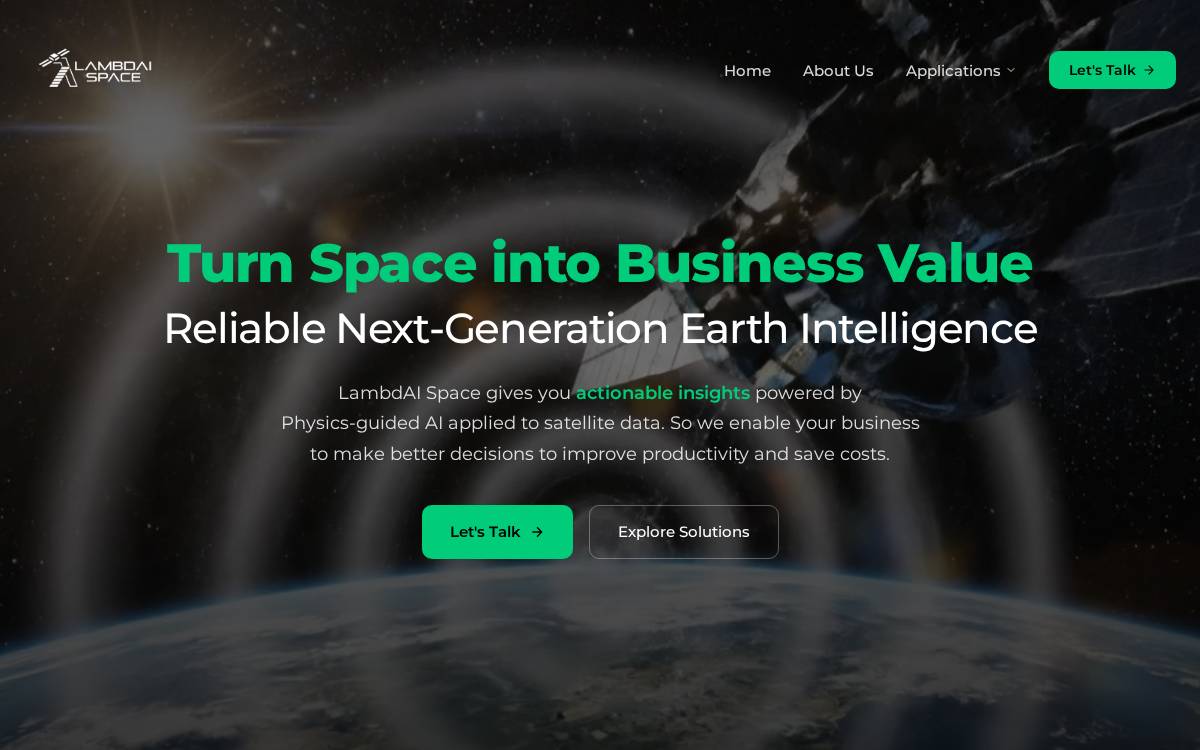 Lambdai Space website preview