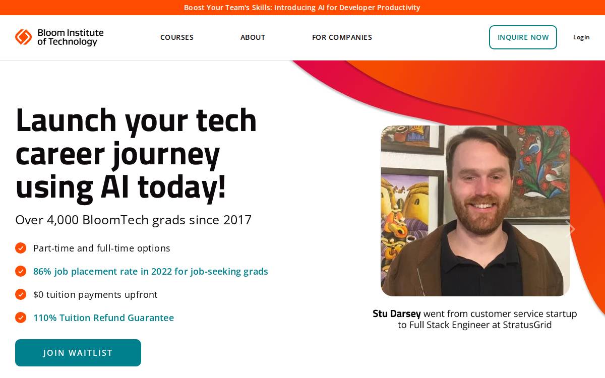 Lambda School website preview