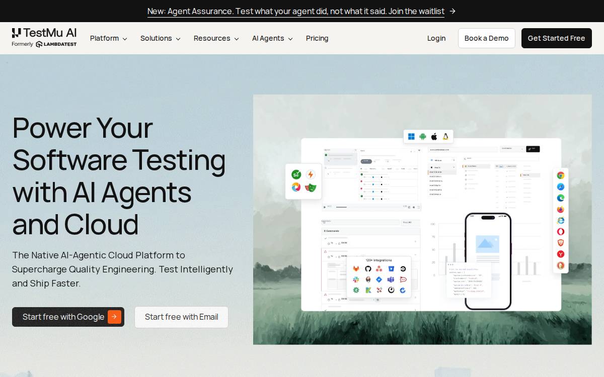 Lambdatest website preview