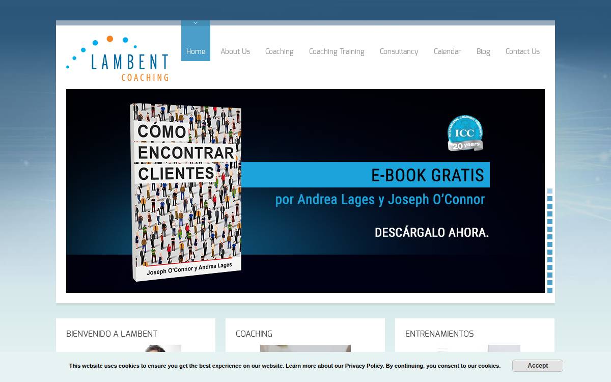 Lambent website preview
