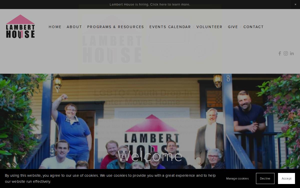 Lambert House website preview