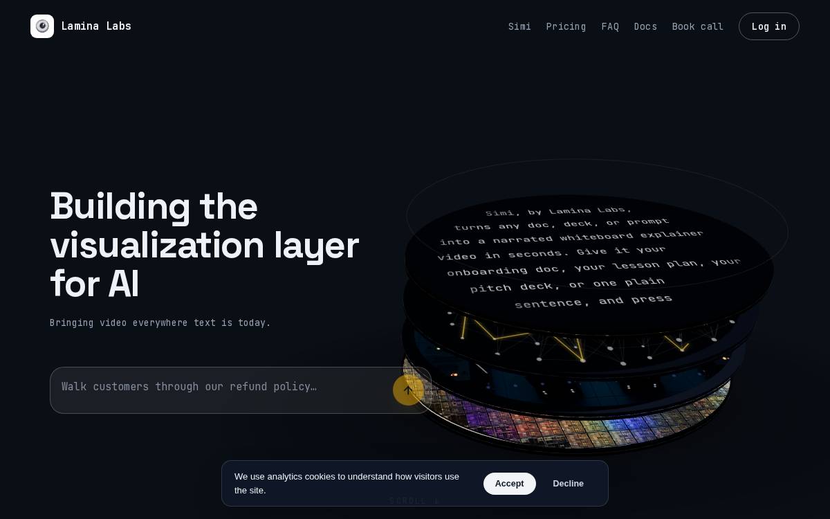 Lamina Labs website preview