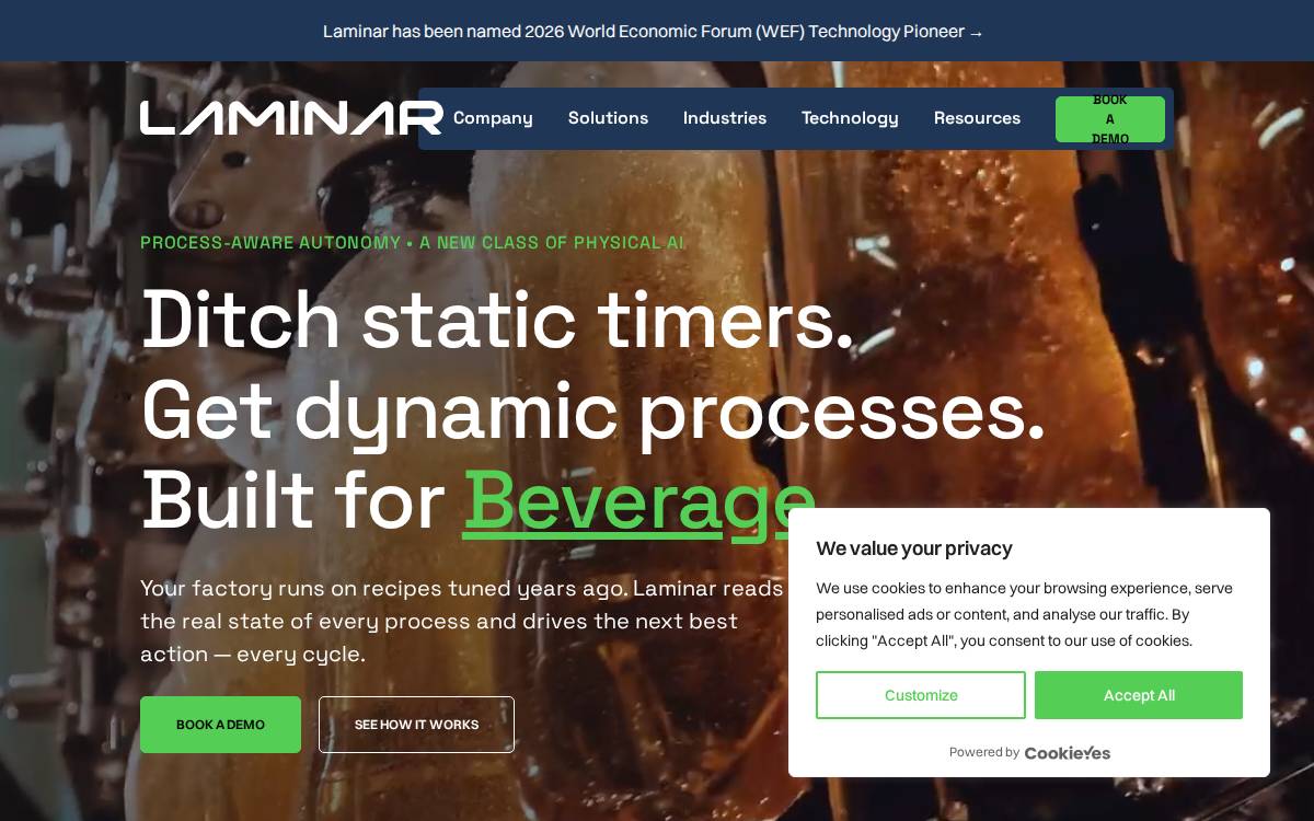 Laminar website preview
