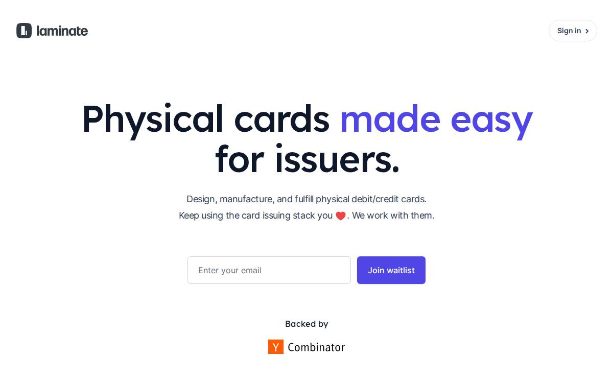 Laminate website preview
