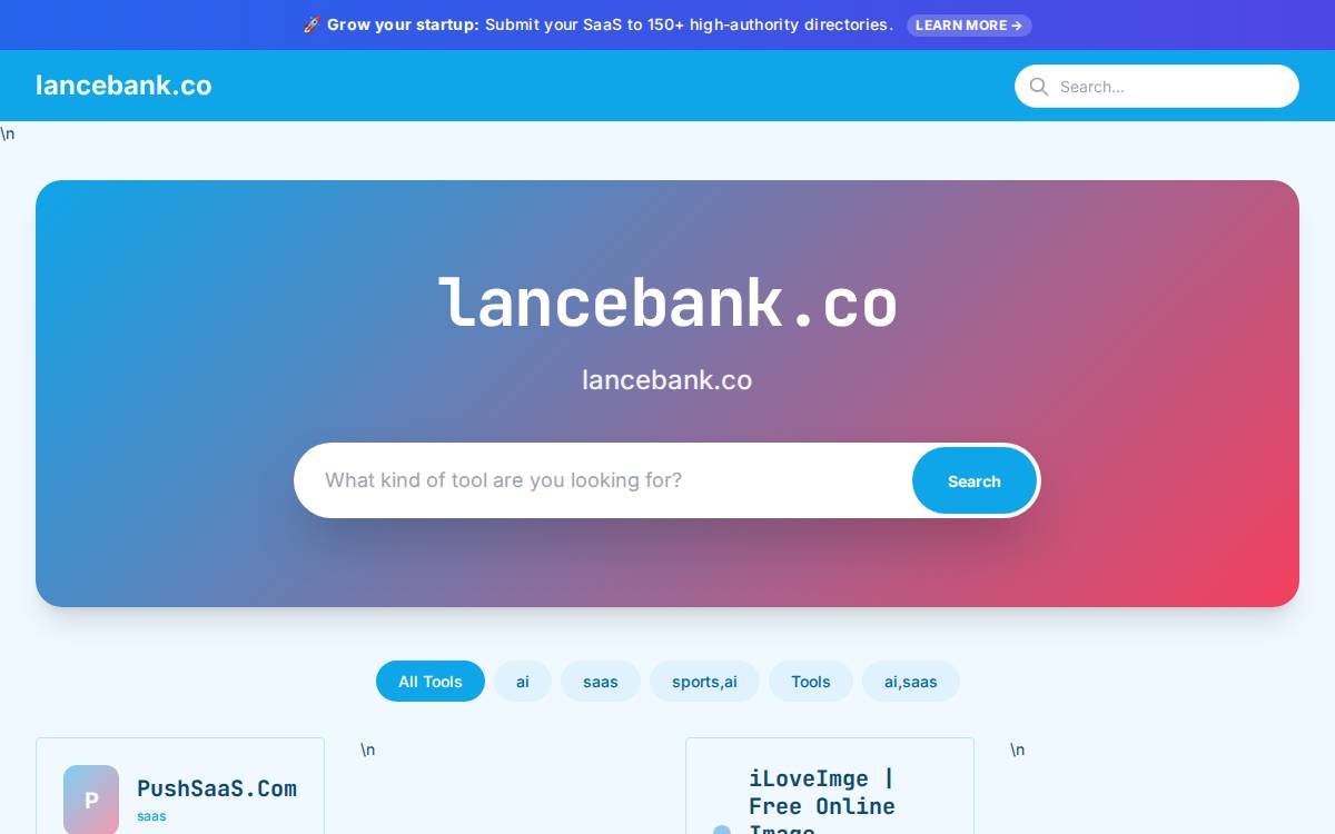 Lancebank website preview