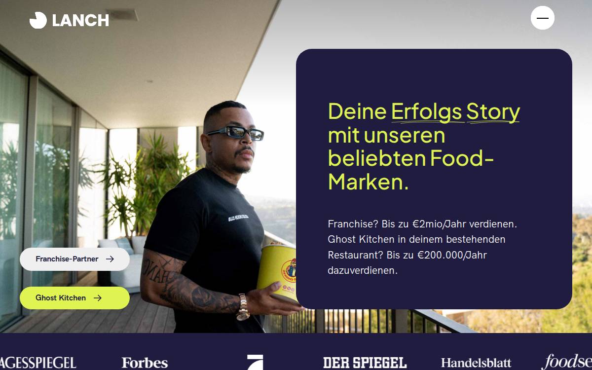 Lanch website preview