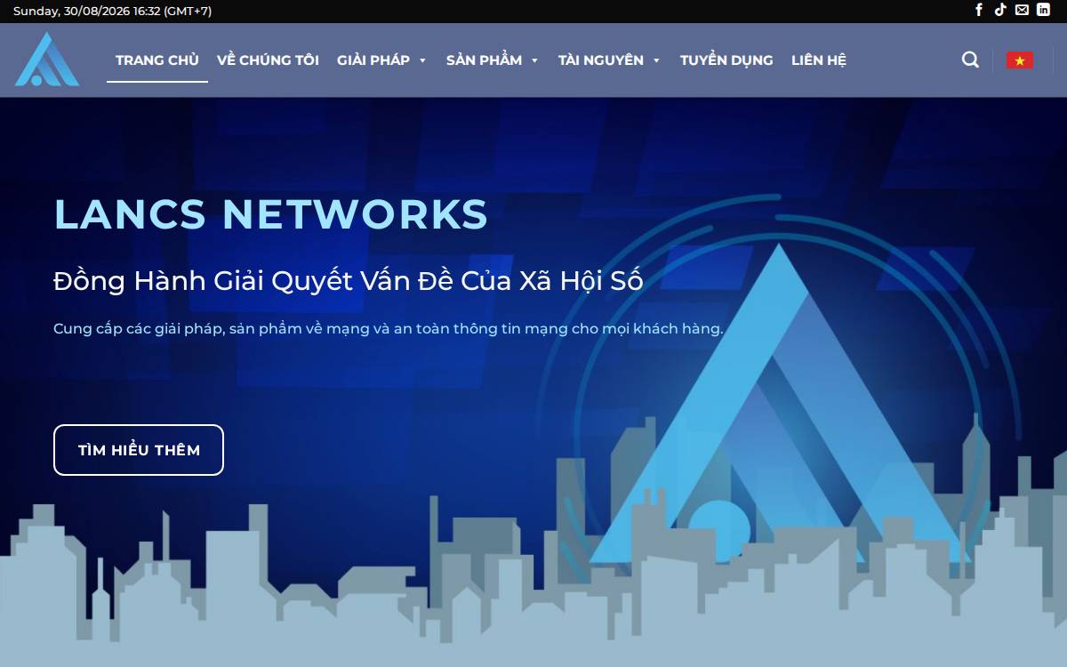 Lancsnet website preview