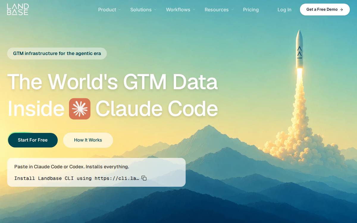 Landbase website preview