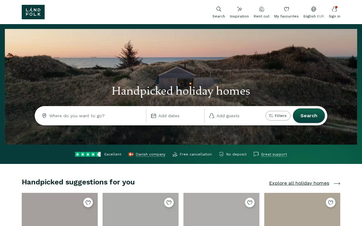 Landfolk website preview