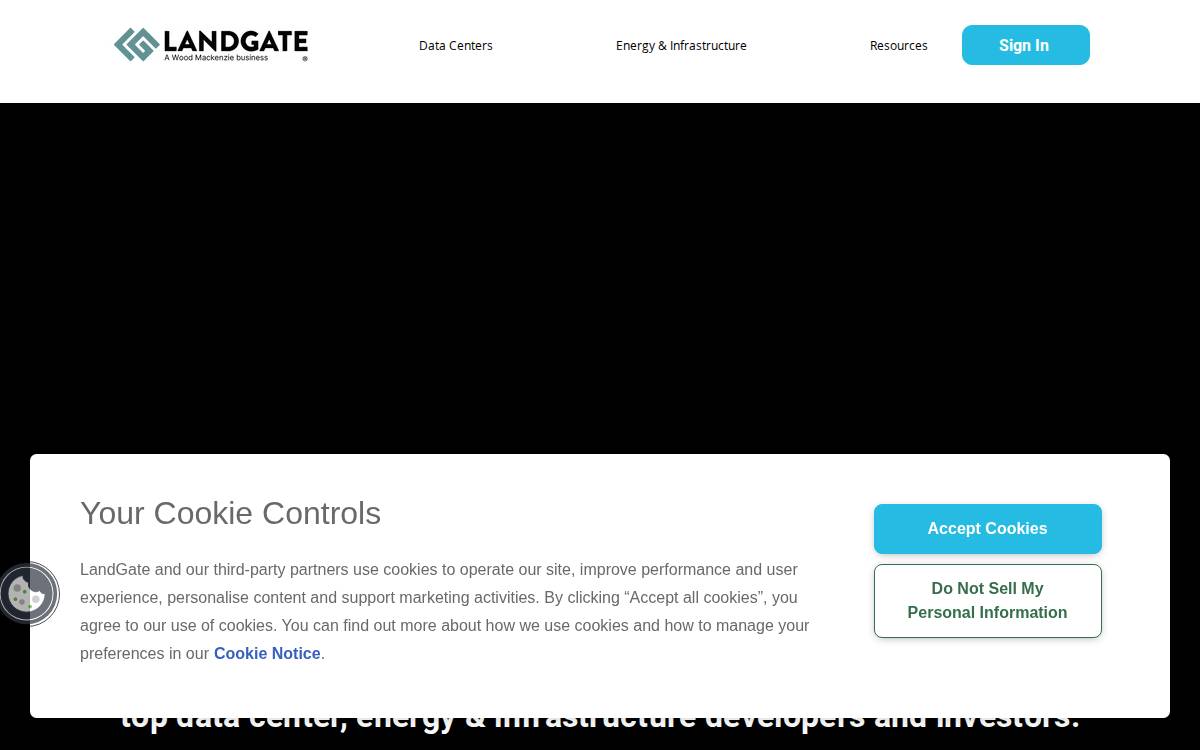 Landgate website preview