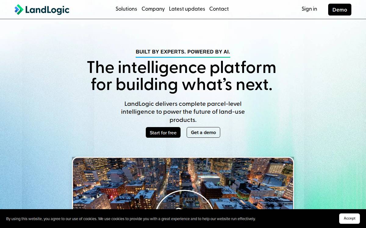 LandLogic Solutions Inc. Website website preview