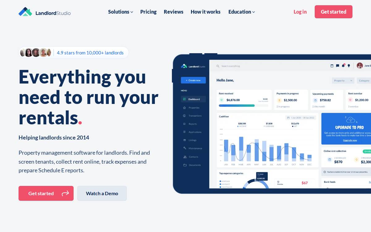 Landlordstudio website preview