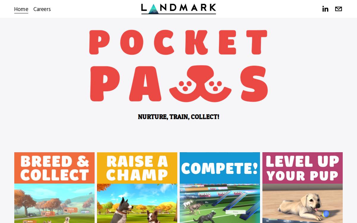 Landmark Games website preview