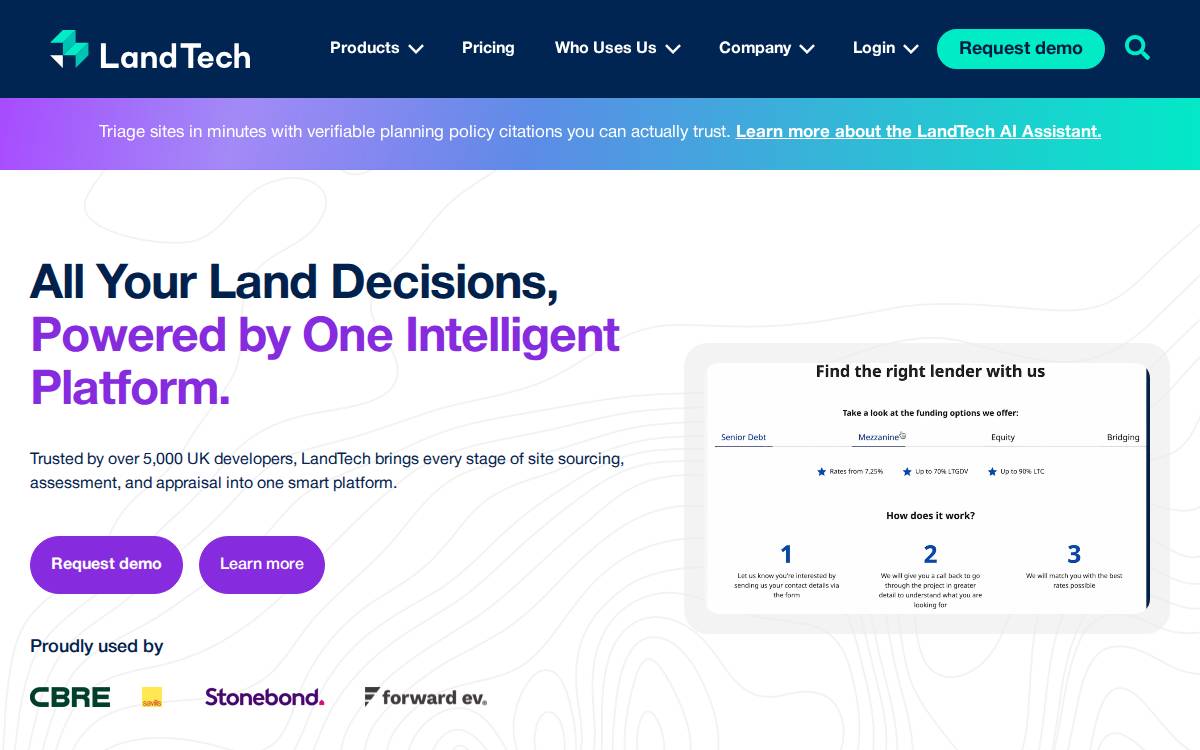 LandTech website preview