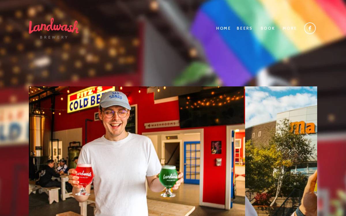 Landwash Brewery website preview