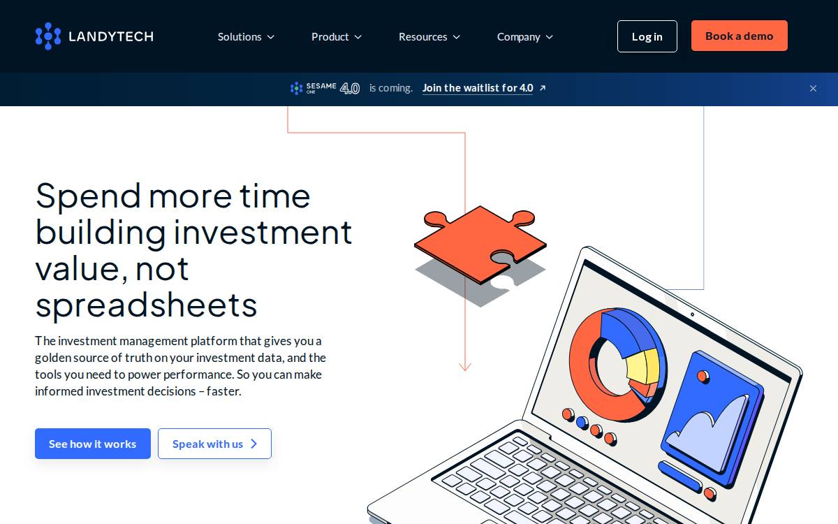 Landytech website preview