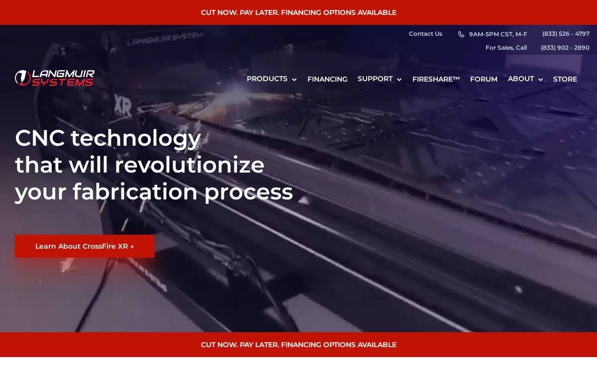 Langmuir Systems website preview