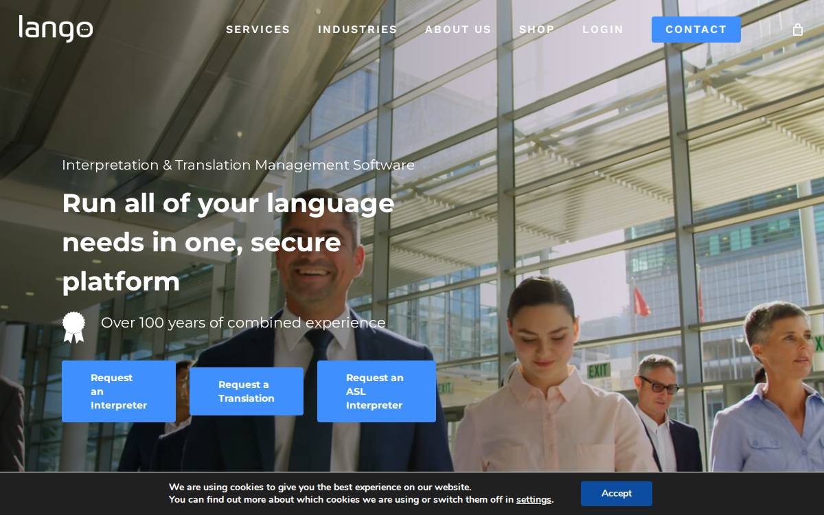 Lango website preview