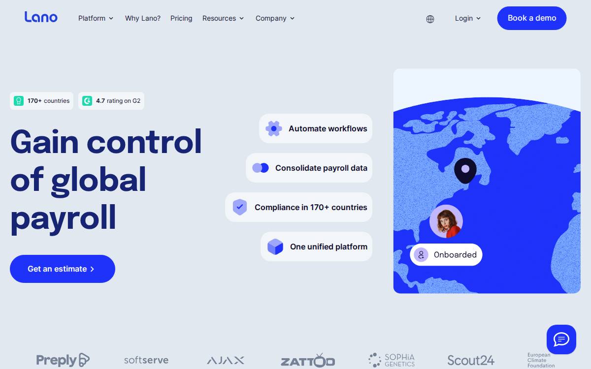 Lano website preview
