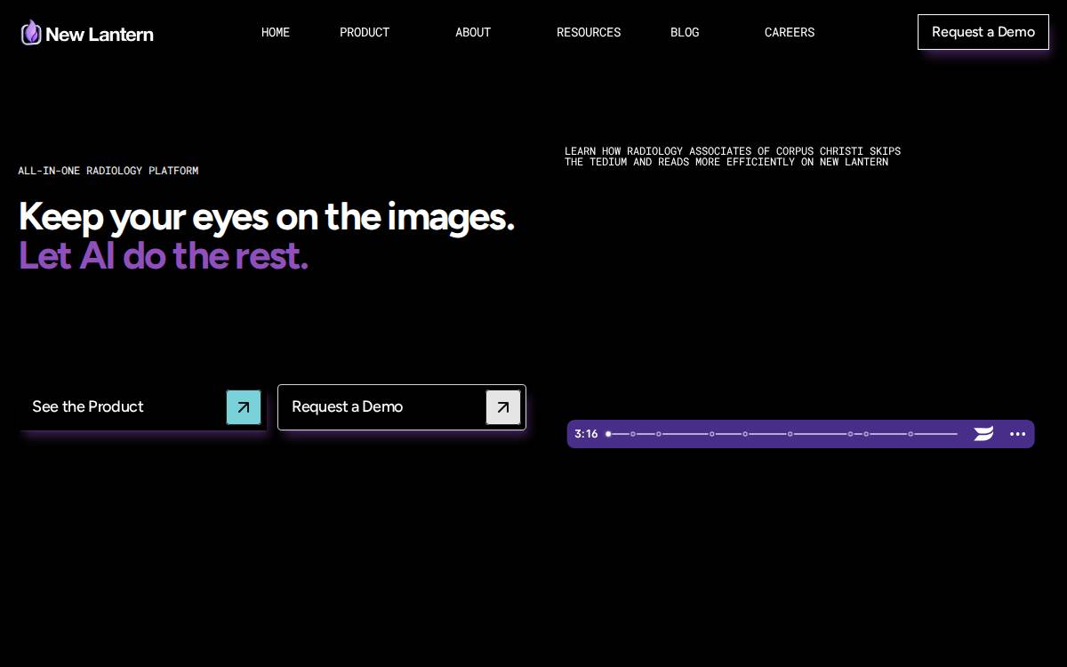 Lantern website preview