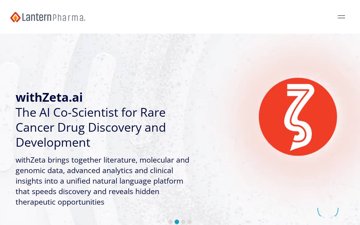 Lantern Pharma website preview