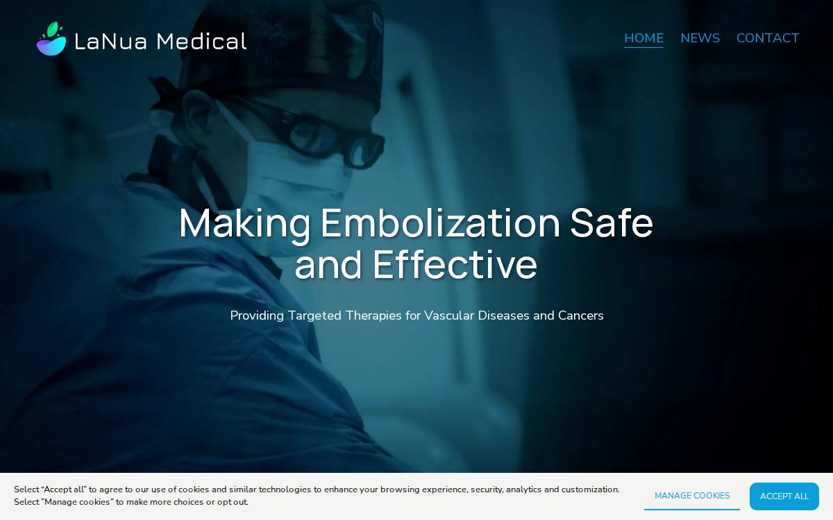Lanuamedical website preview