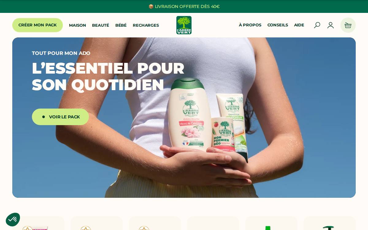 L’Arbre Vert website preview