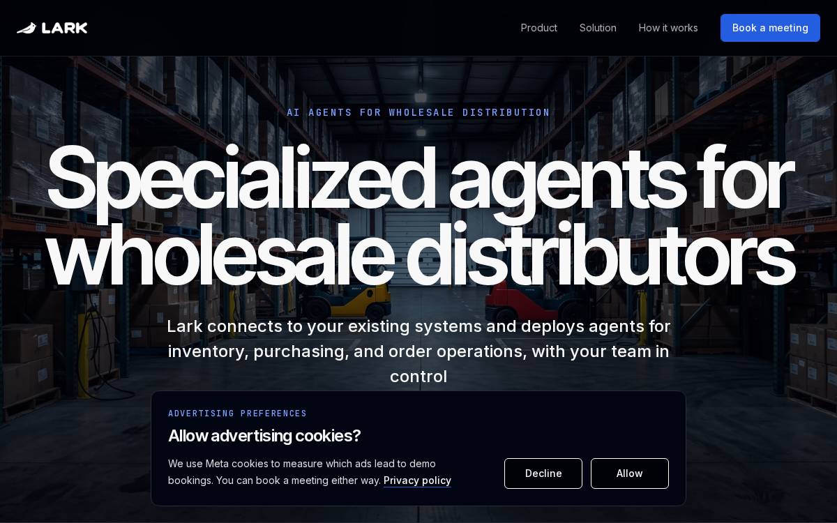 Lark website preview