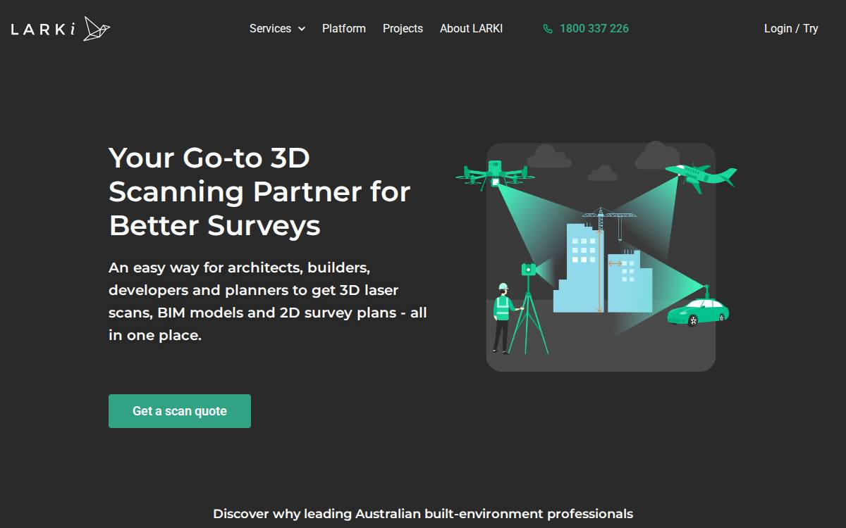 LARKI website preview
