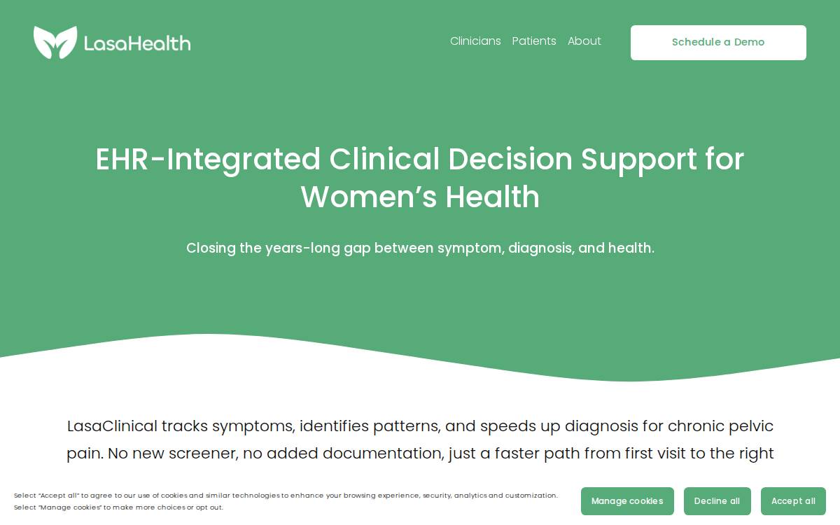 Lasa Health website preview