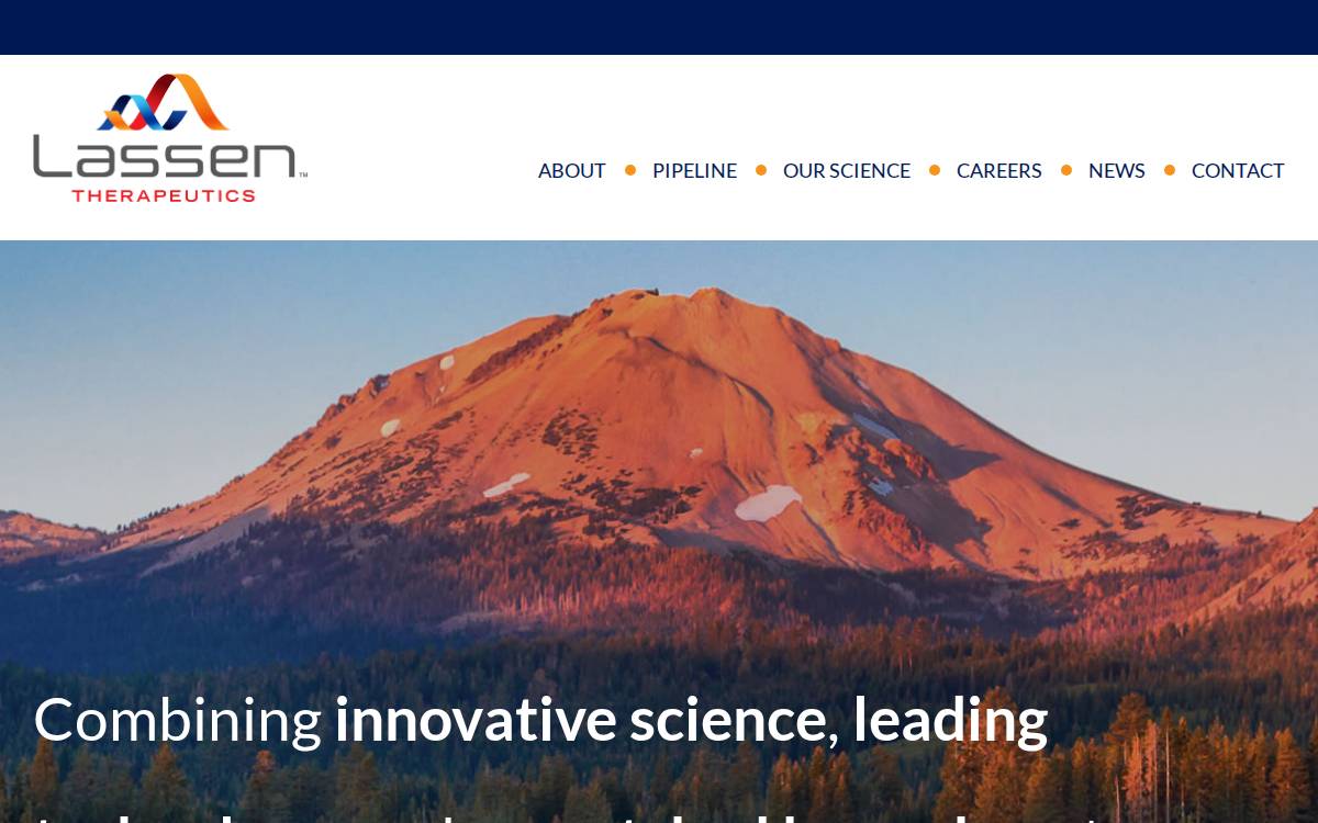 Lassen Therapeutics website preview