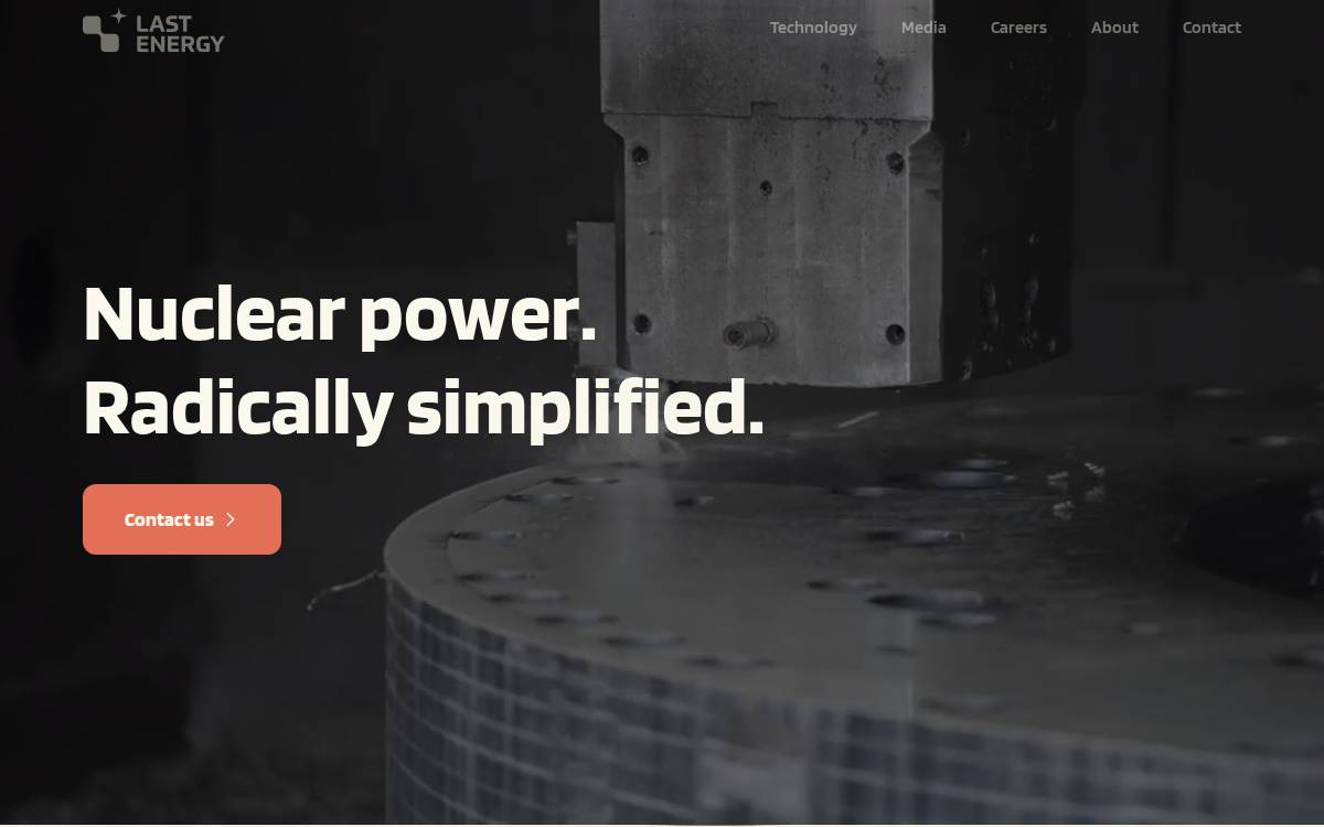 Last Energy website preview