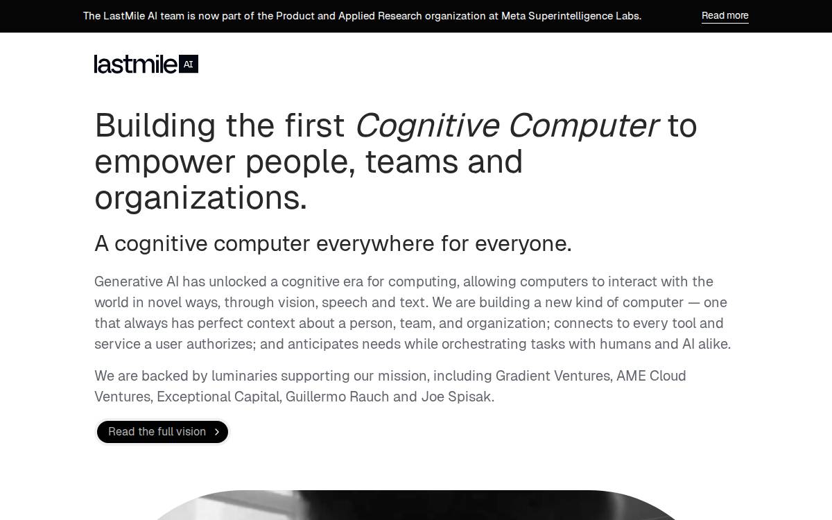 Lastmile Ai website preview