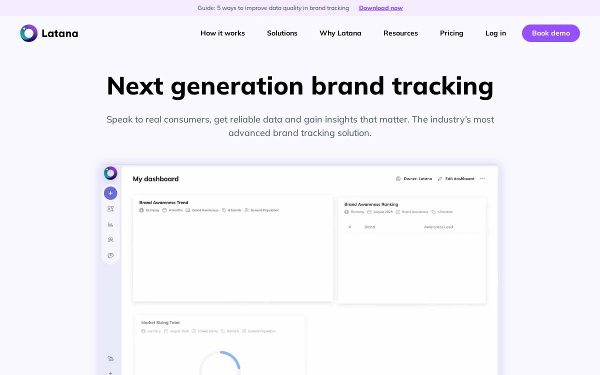 Latana website preview