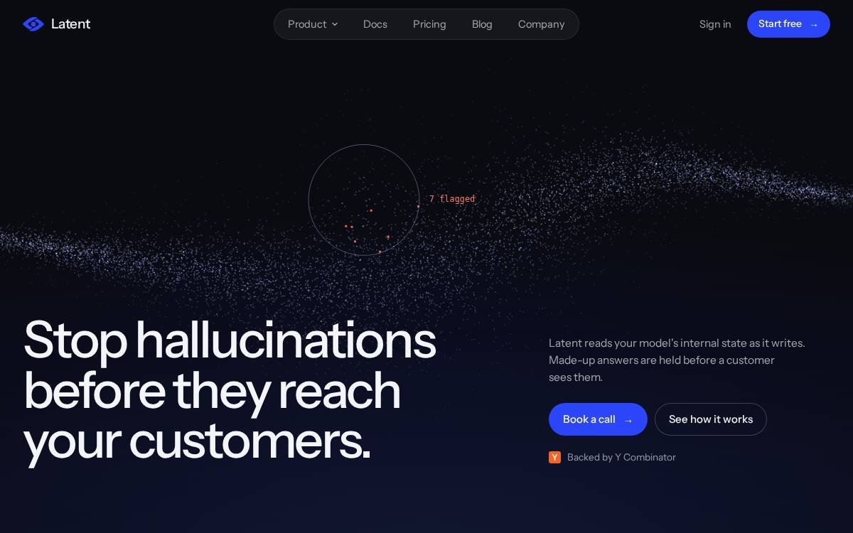 Latent website preview