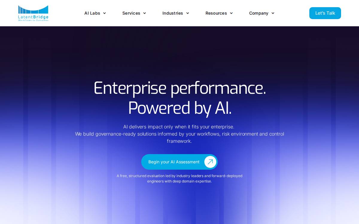 Latentbridge website preview