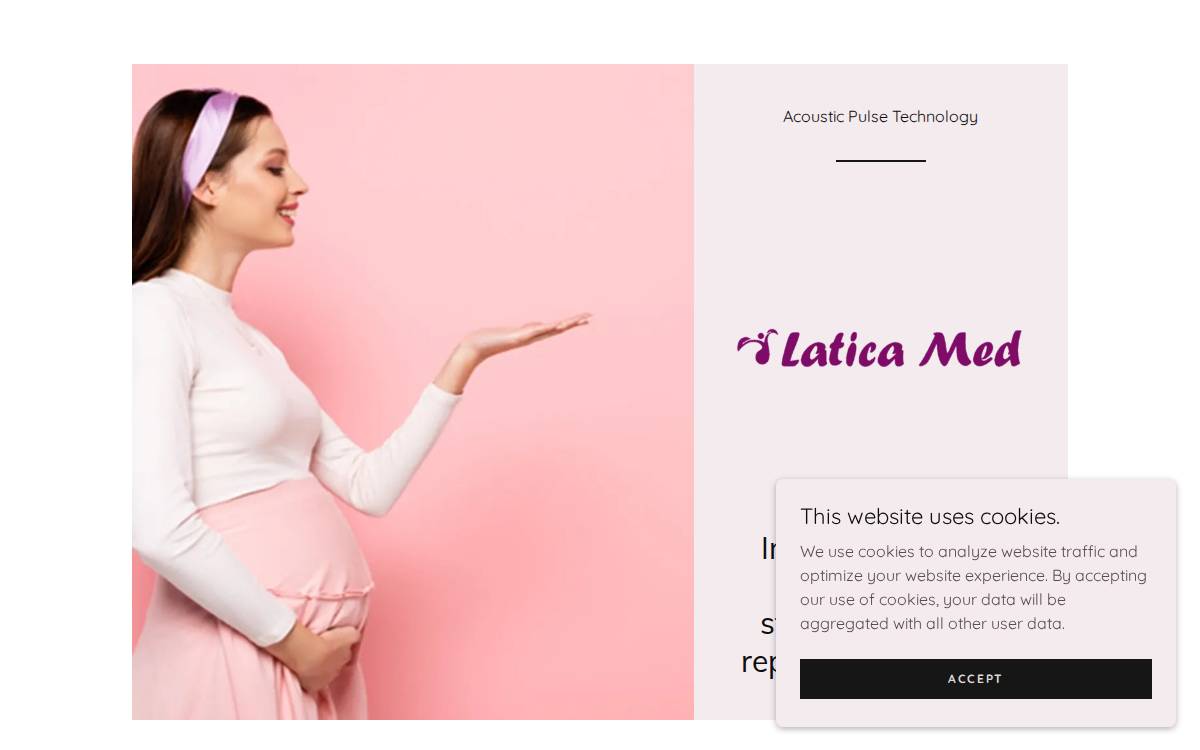 Latica Med website preview