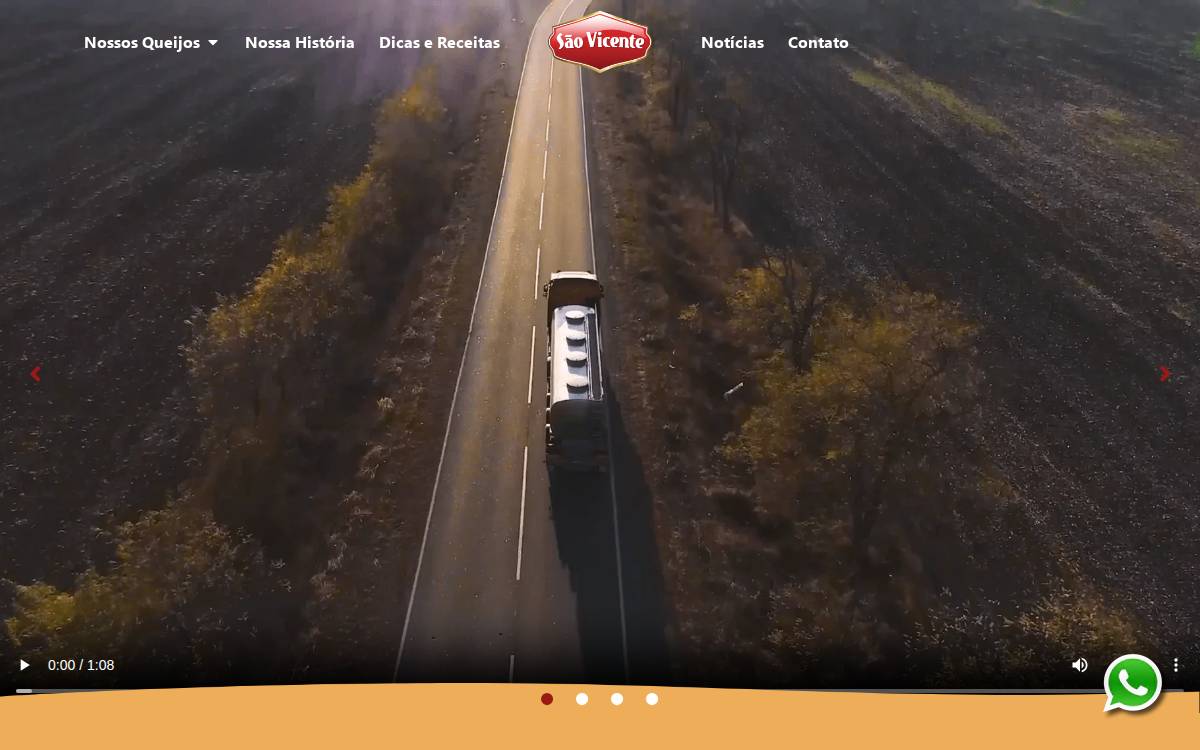 Laticínios São Vicente website preview
