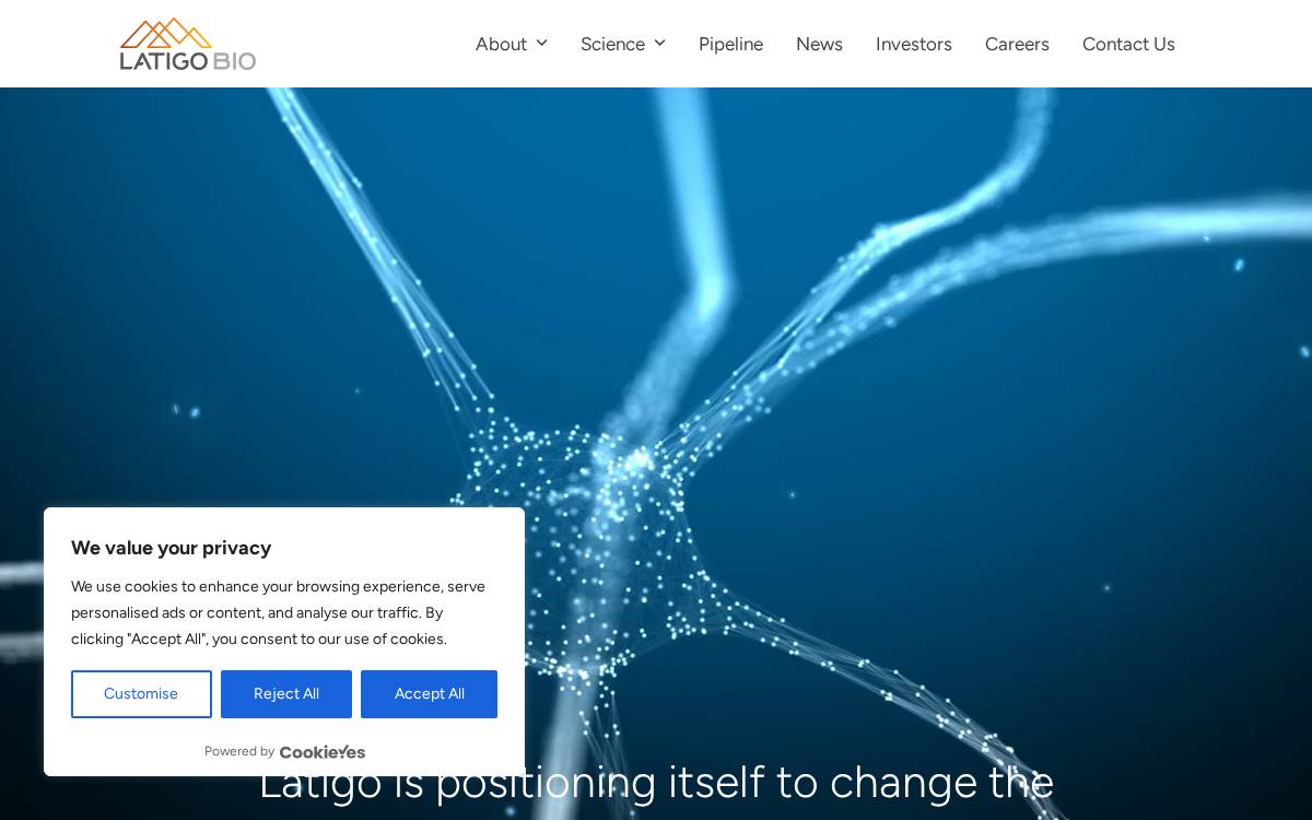 Latigo Bio website preview