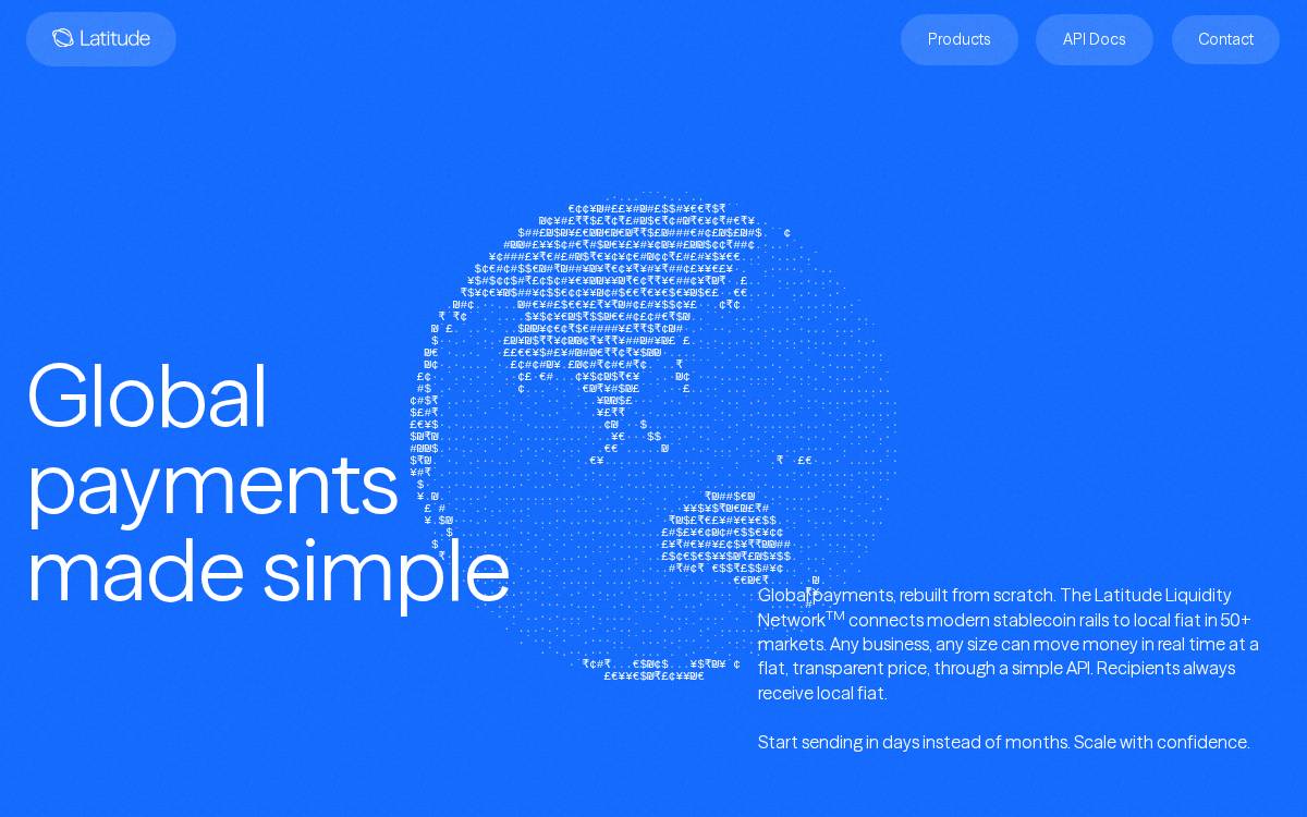 Latitude website preview