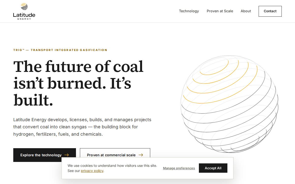 Latitude Energy Holdings website preview