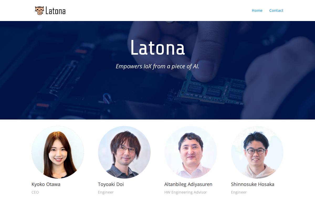 Latona website preview