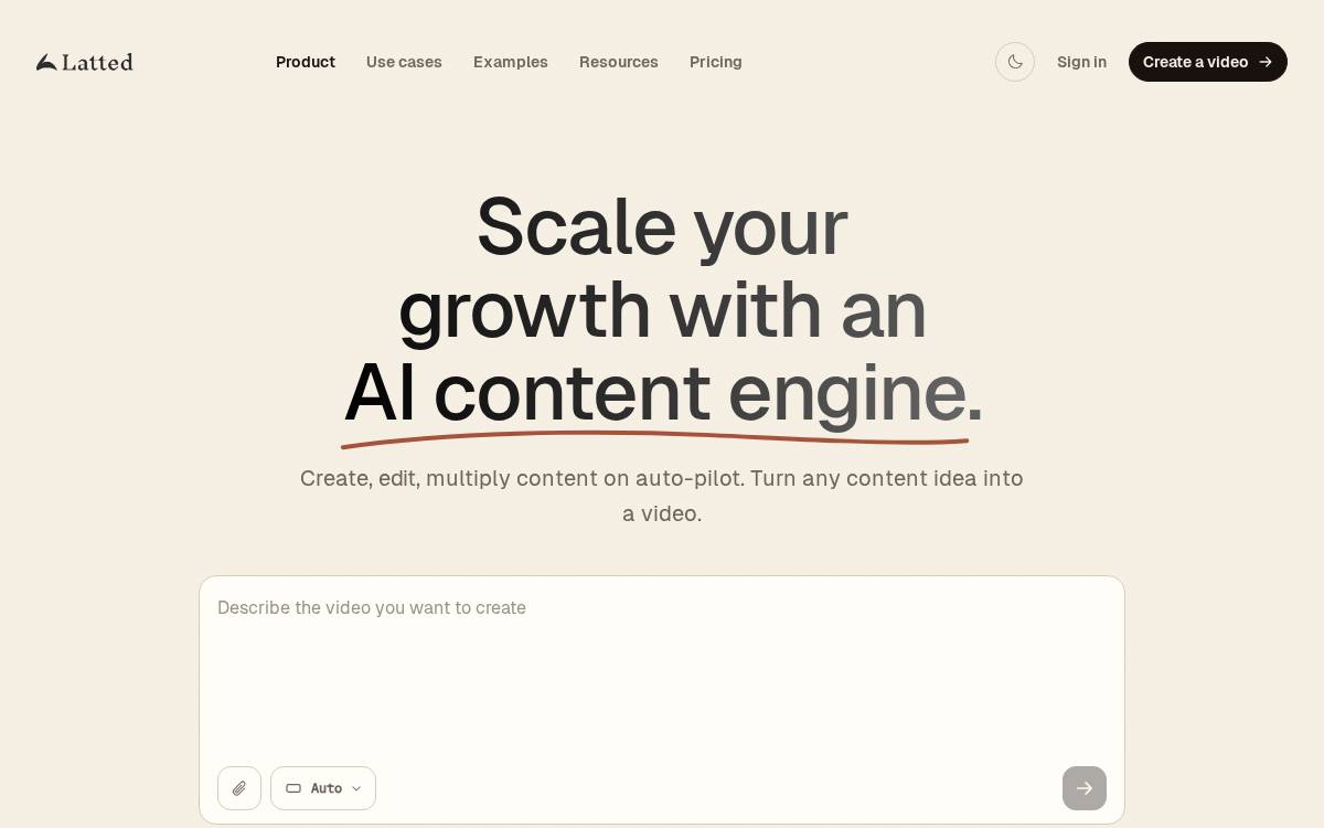 Latted website preview