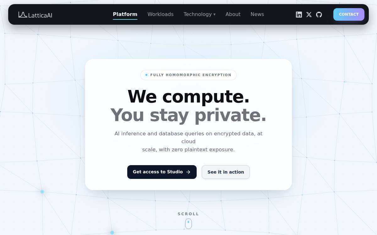 Lattica website preview