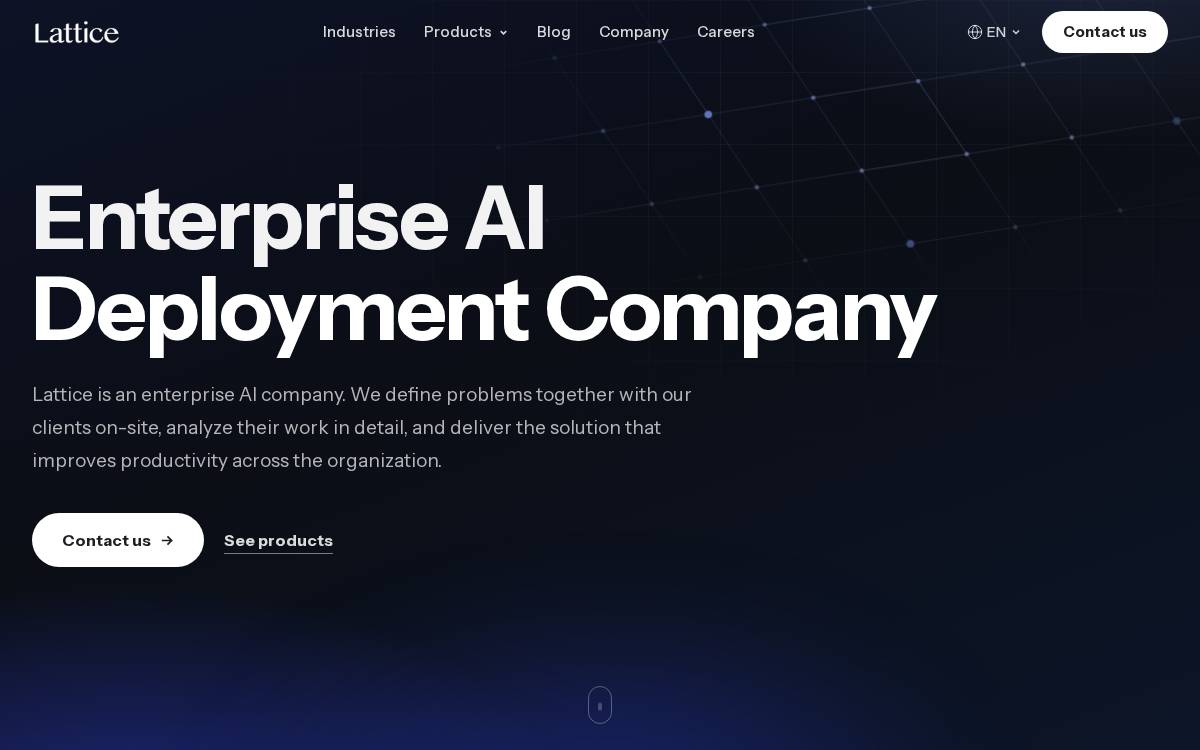 Lattice website preview