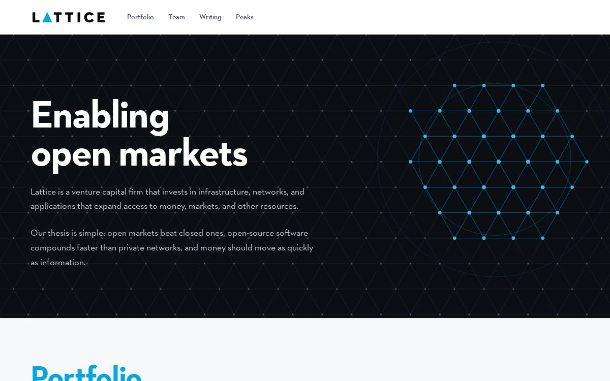 Lattice Capital website preview