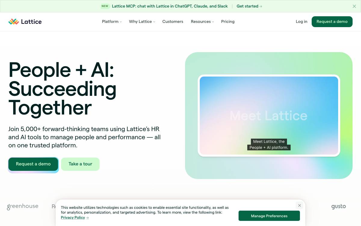 Lattice website preview