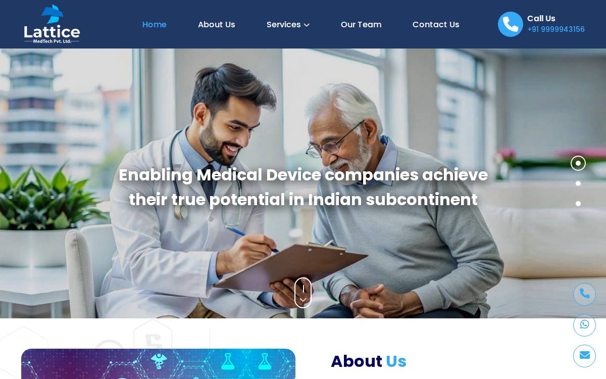 Latticemedtech website preview