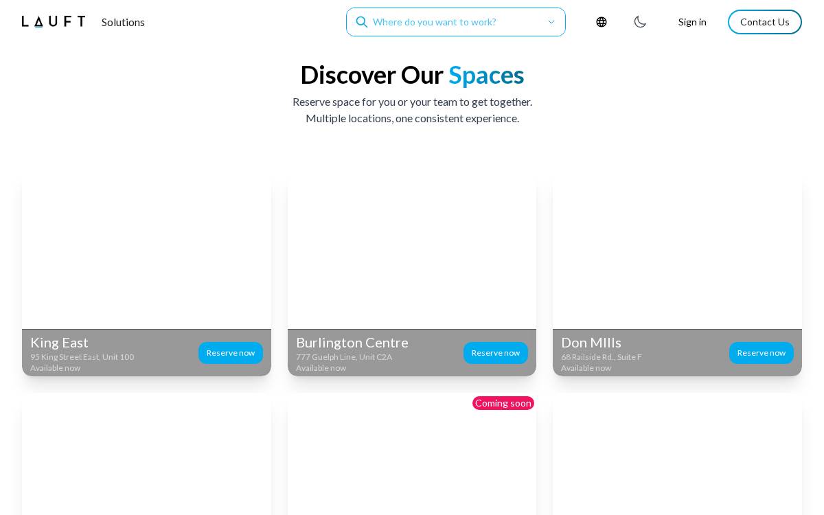LAUFT website preview