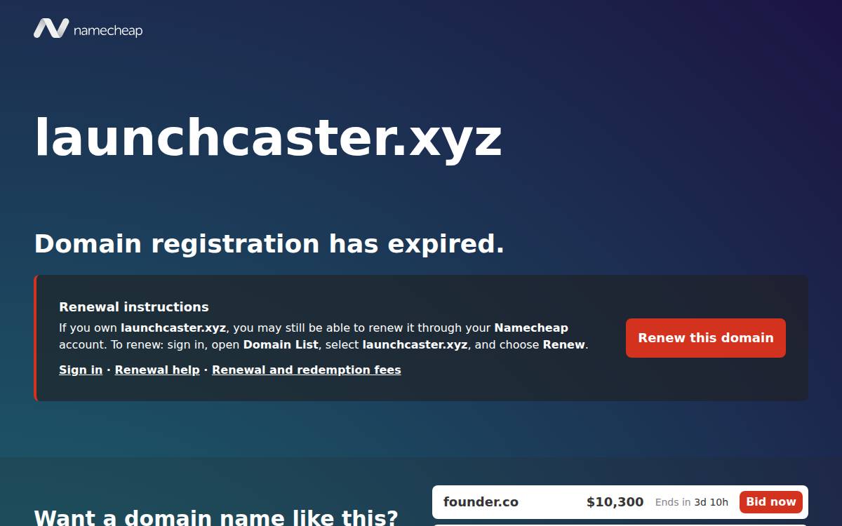 Launcher Labs website preview